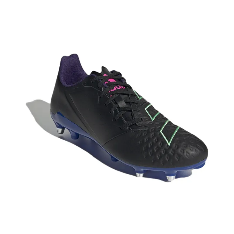 Adidas MALICE ELITE BOOTS SG Training Shoes Men Low-Top Black/Blue/Green-2