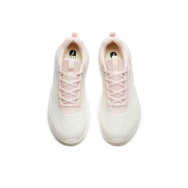 Anta Cushioned Anti-Slip And Wear-Resistant Lightweight Low-Top Training Shoes Women's White Pink-2
