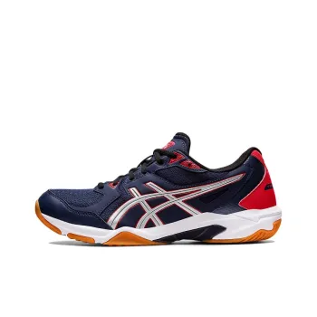 Asics Gel-Rocket 10 Anti-Slip And Wear-Resistant Lightweight Low-Top Training Shoes Men's Blue Orange