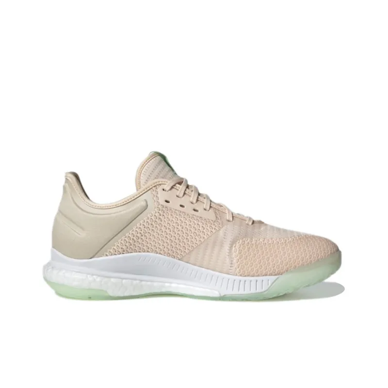 Adidas Crazyflight X 3 Breathable Low-Top Training Shoes Women's Pink White-1