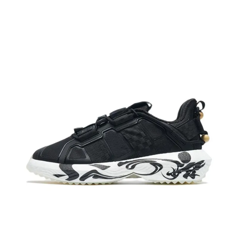 XTEP Shaolin Collection Anti Slip And Wear Resistant Breathable Low Top Training Shoes Men's Black-0