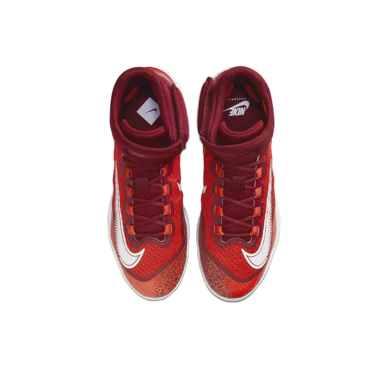 Nike Alpha Huarache Elite 4 Mid 'University Red White'-3