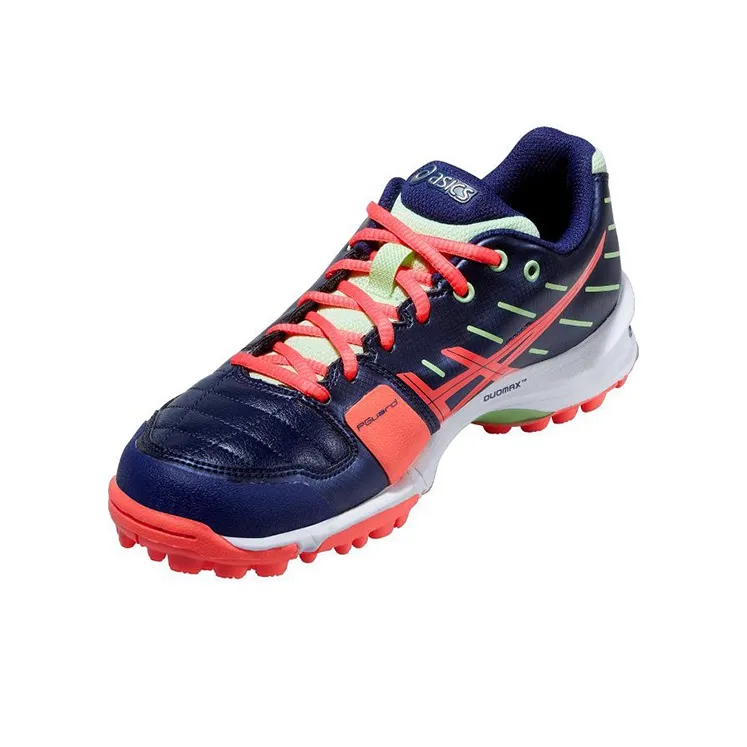Asics Gel-Hockey Anti-Slip Wear-Resistant Low-Top Training Shoes Women's Blue Pink-2
