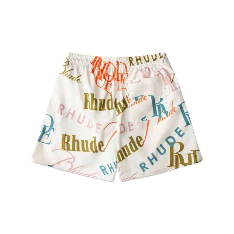 RHUDE Swimming Shorts Men Beige-1