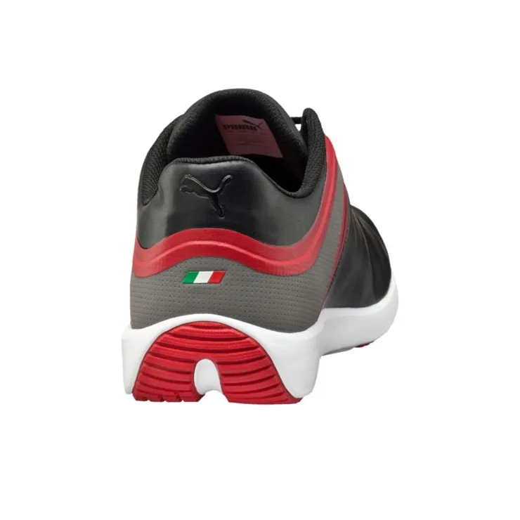 PUMA Ferrari Skin Anti-Slip Wear-Resistant Low-Top Training Shoes Men's Black Red-4