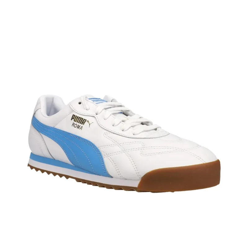 PUMA Roma Anniversario Anniversario Lightweight And Breathable Low-Top Training Shoes Men's White Blue-3