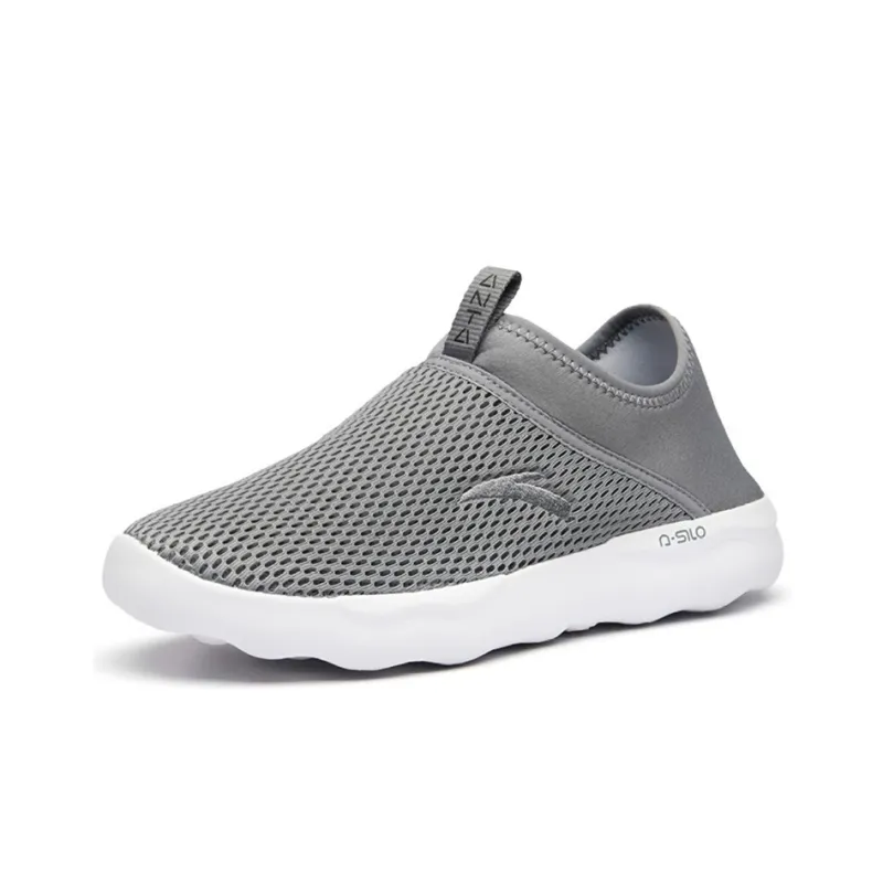 Anta Cushioning Breathable Lightweight Low-Top Training Shoes Men's Cool Gray-1