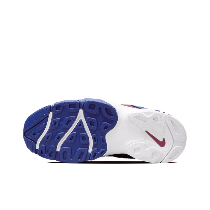 Nike Air Max Speed Turf Cushioning Anti Slip And Wear Resistant Mid Top Training Shoes GS White Blue Red-5