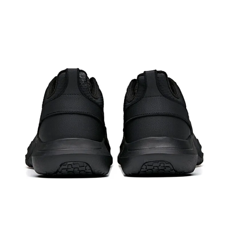 Anta Cushioning Anti Slip Wear Resistant Breathability Low Top Training Shoes Men's Pure Black-3