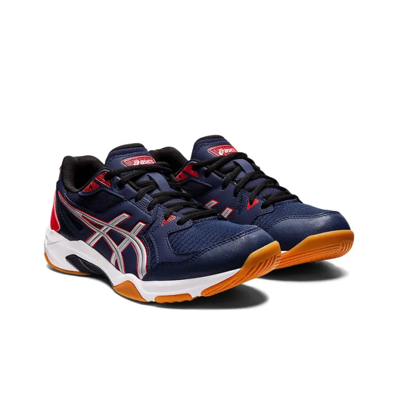 Asics Gel-Rocket 10 Anti-Slip And Wear-Resistant Lightweight Low-Top Training Shoes Men's Blue Orange-2