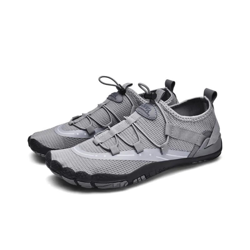 Jeep Anti Slip And Wear Resistant Lightweight Low Top Outdoor Shoes Men's Gray-3