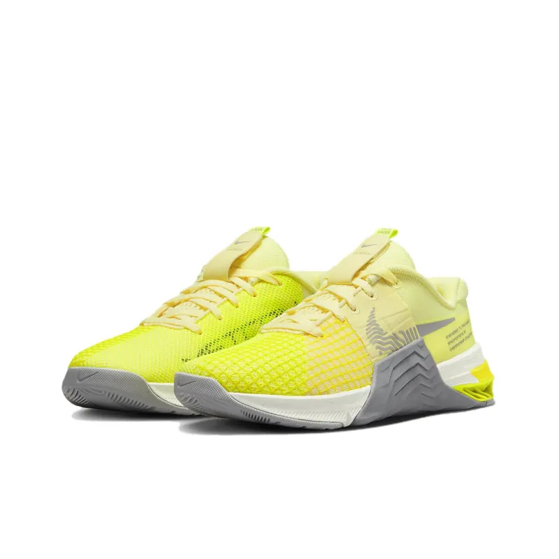 Nike Metcon 8 Training Shoes 'Citron Tint Light Smoke Grey' Women's-2