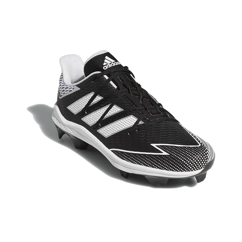 Adidas Adizero Afterburner 7 Pro Tpu Cleats Anti-Slip Wear-Resistant Low-Top Training Shoes Men's Black White-2