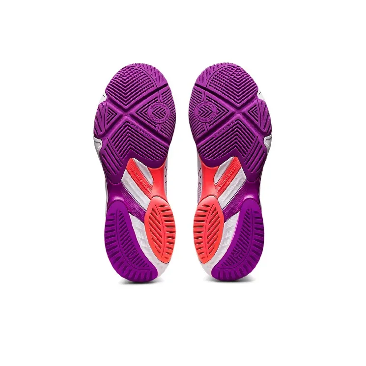 Asics Gel Netburner Ballistic MT FF 3 Low Top Training Shoes Women's White Purple-5