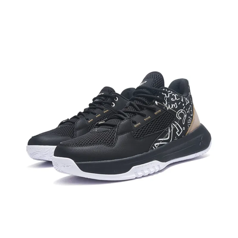 XTEP Training Shoes Men Low Top Black/Gold-1