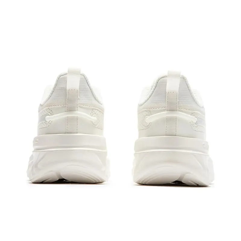 361° Cushioned Slip Resistant Abrasion Resistant Low Top Casual Running Shoes Women's White-3