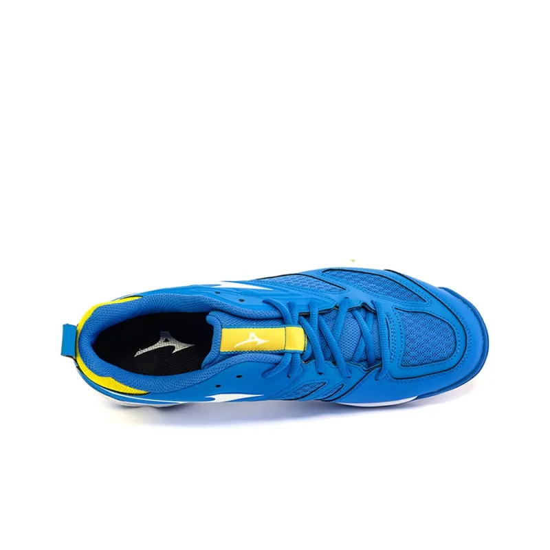 Mizuno Dynablitz Lightweight Breathable Volleyball Shoes Blue Yellow-2