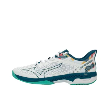 Mizuno Wave Exceed Tour 5 Wear-Resistant Low-Top Training Shoes Unisex White Blue
