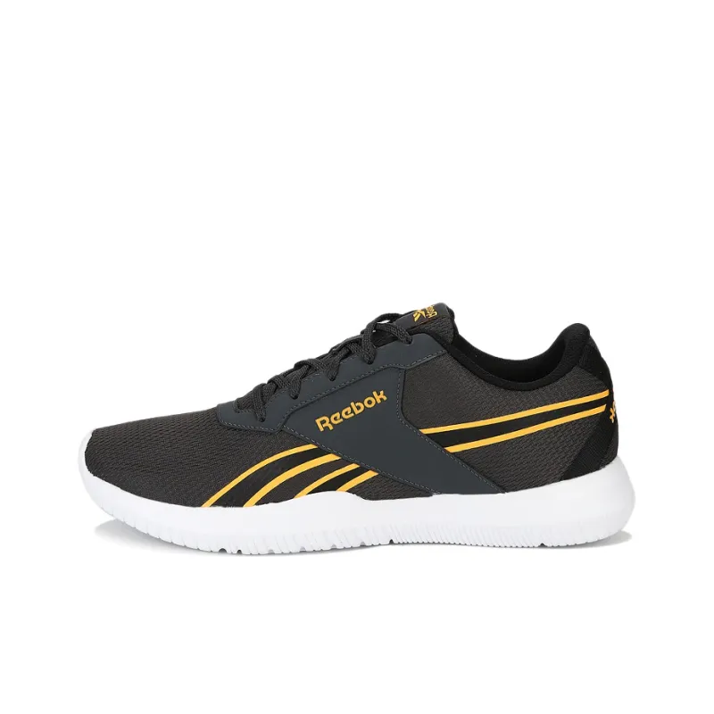 Reebok FITNESS CHASE Anti-Slip And Wear-Resistant Breathable Low-Top Training Shoes Men's Black Yellow-0