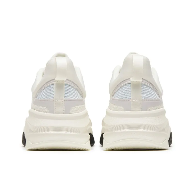 Anta Cushioning Anti Slip And Wear Resistant Low Top Training Shoes Women's White Gray Blue-4