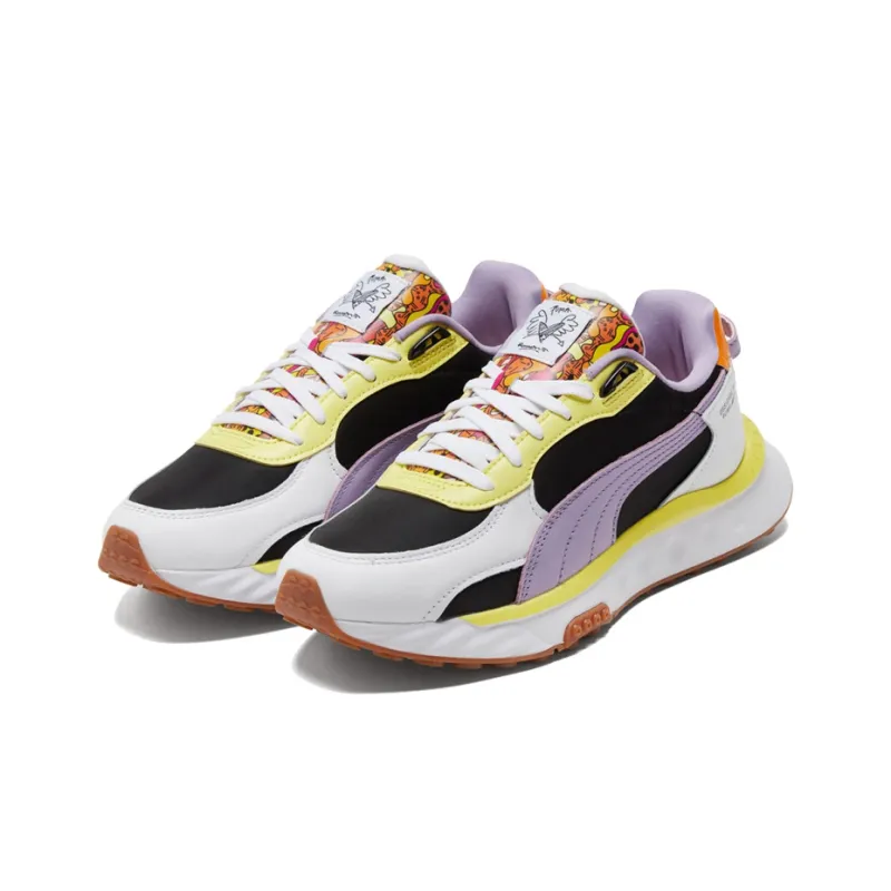 PUMA Romero Britto X Wild Rider 'White Limelight Gum'-2