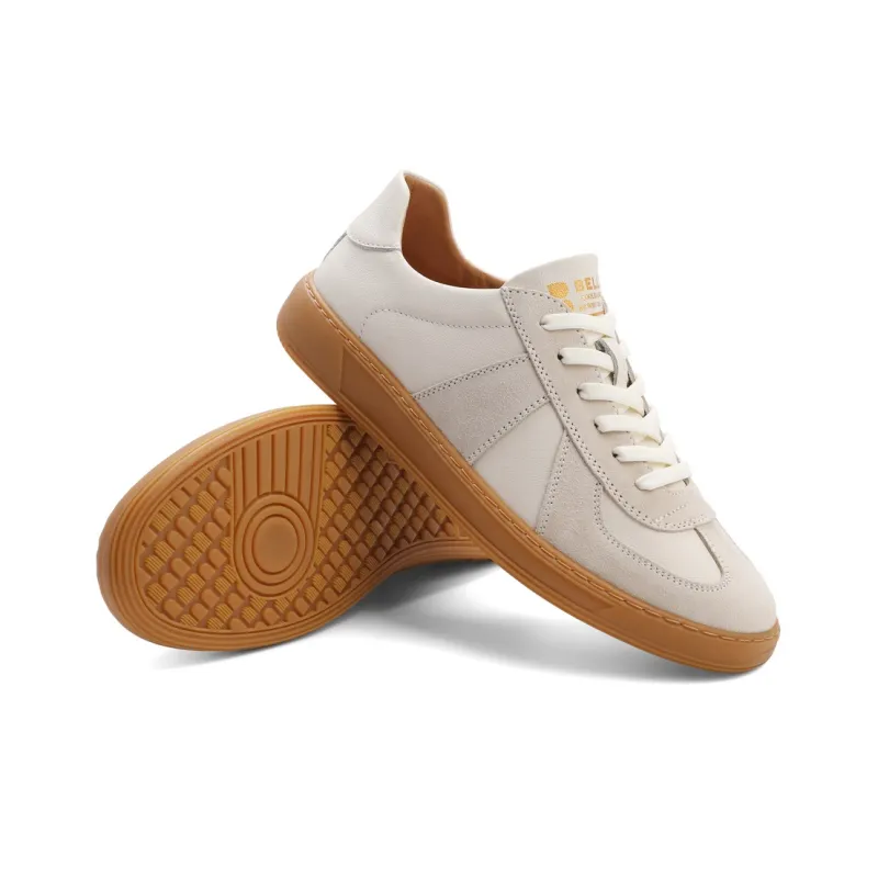 BELLE Stylish Skateboarding Shoes Men's White-6