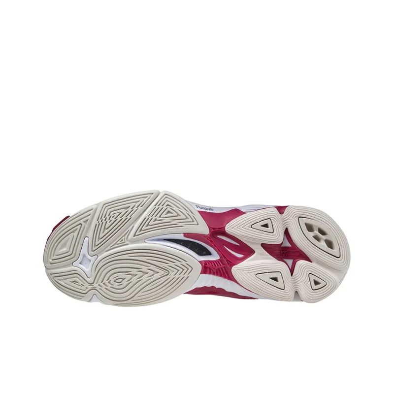 Mizuno Wave Lightning Z6 Training Shoes Unisex Mid-Top Red/White-4