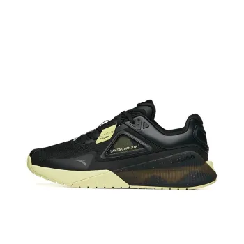 Anta Cushioned Anti Slip Wear Resistant Breathable Impact Resistant Lightweight Low Top Training Shoes Men's Black