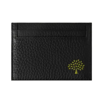 Mulberry Coarse Grain Leather Credit Card Holder Women's Black