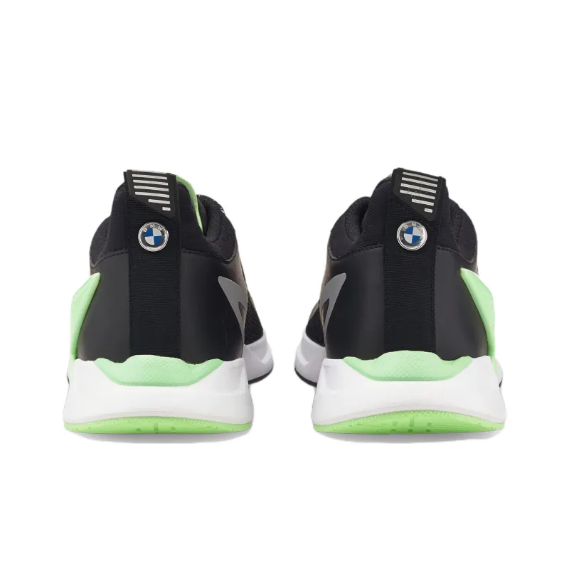 PUMA BMW MMS Zenonspeed ZenonSpeed Cushioning Lightweight Low-Top Training Shoes Men's Black White Green-3