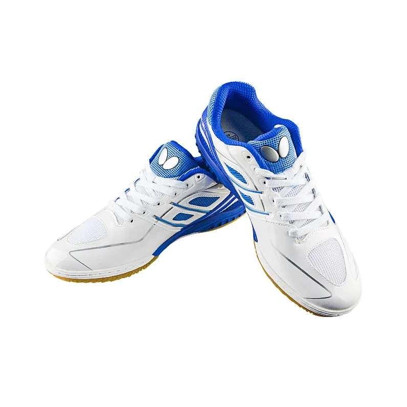 Butterfly TC 1 Low Top Training Shoes Unisex White Blue-3