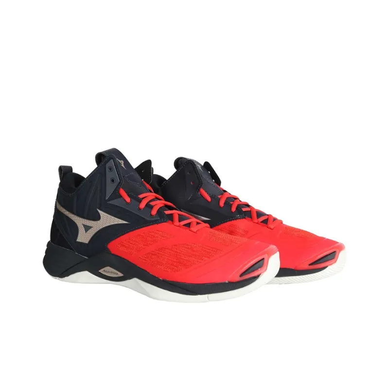 Mizuno Momentum Training Shoes Unisex Mid-Top Black/Red-2