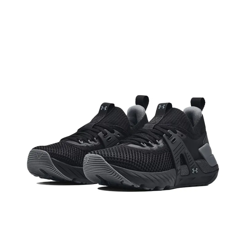 Under Armour Project Rock 4 'Black Pitch Grey' Women's-2