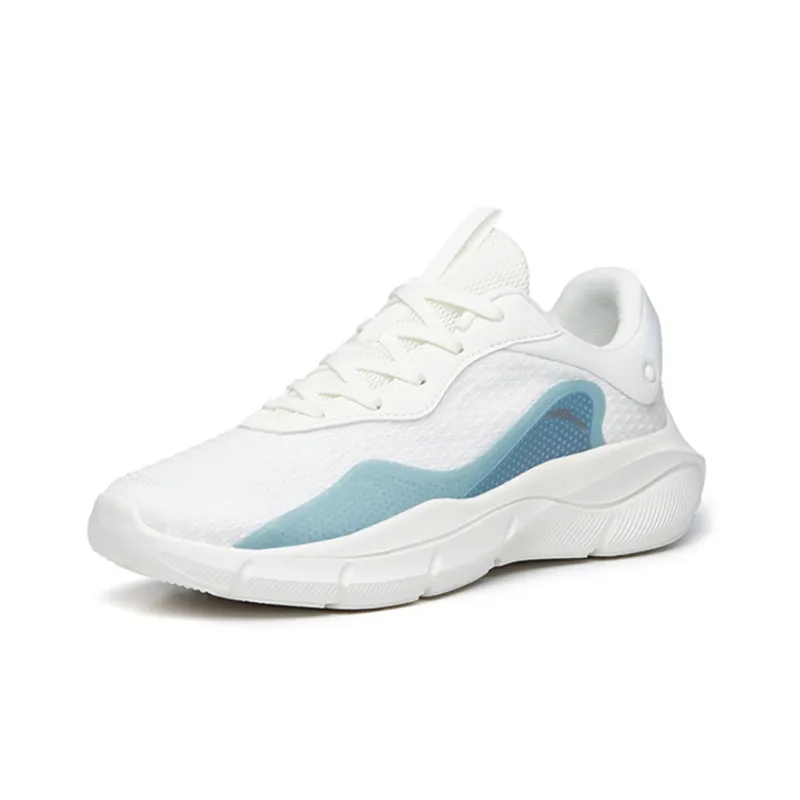 Anta Linghui Cushioned Anti-Slip Wear-Resistant Breathable Lightweight Low-Top Training Shoes Men's White Blue-2