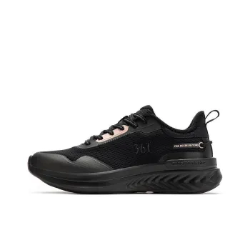 361° Anti Slip And Wear Resistant Breathable Low Top Running Shoes Women's Black Pink