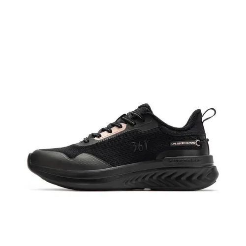 361° Anti Slip And Wear Resistant Breathable Low Top Running Shoes Women's Black Kids