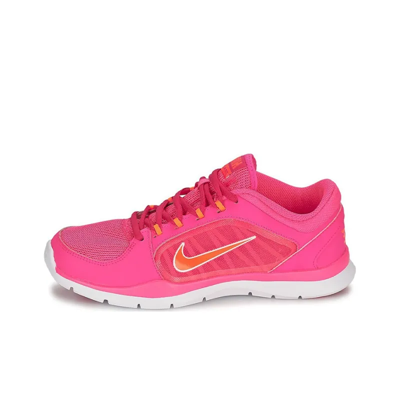 Nike Flex Trainer 4 Cushioning Anti-Slip And Wear-Resistant Support Lightweight Low-Top Training Shoes Women's Pink-0