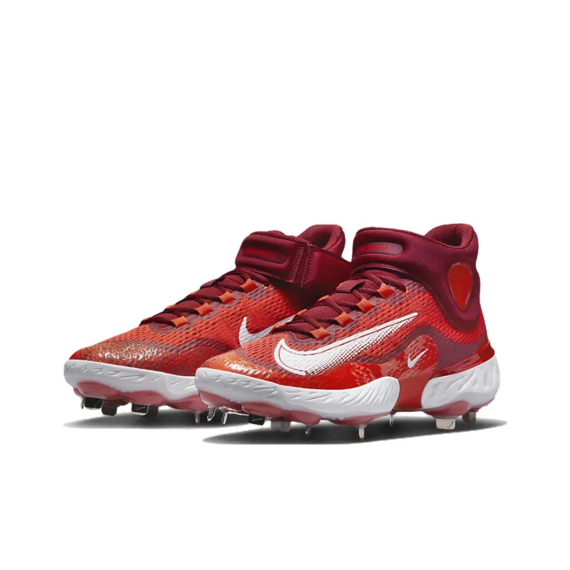 Nike Alpha Huarache Elite 4 Mid 'University Red White'-2