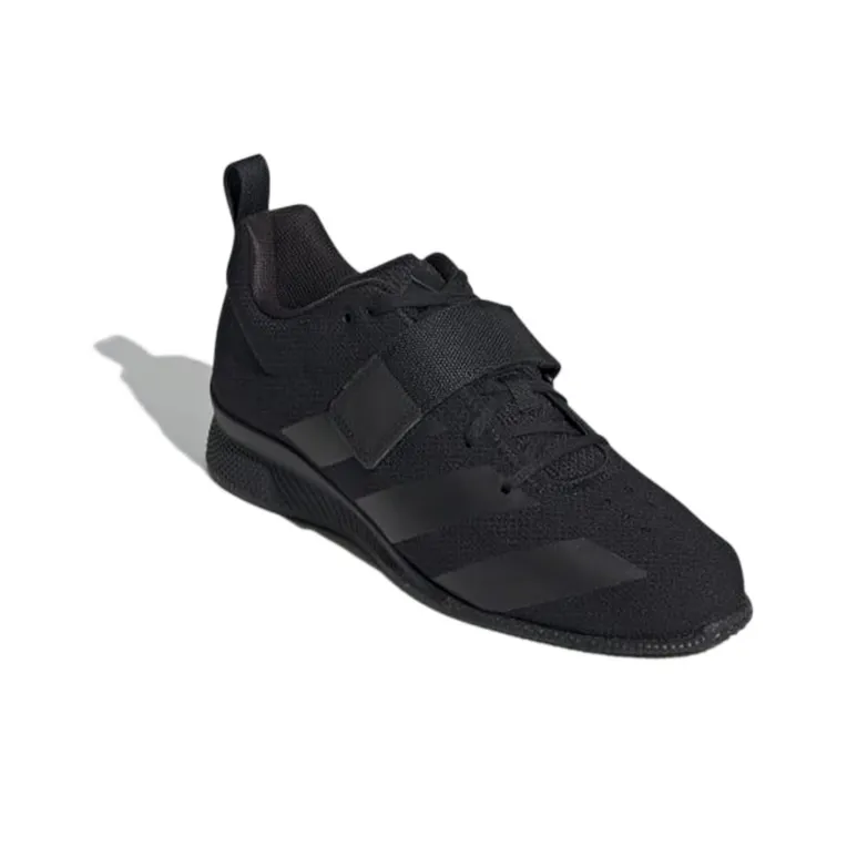 Adidas Adipower Weightlifting 2 Wear-Resistant Low-Top Training Shoes Unisex Charcoal Black-2