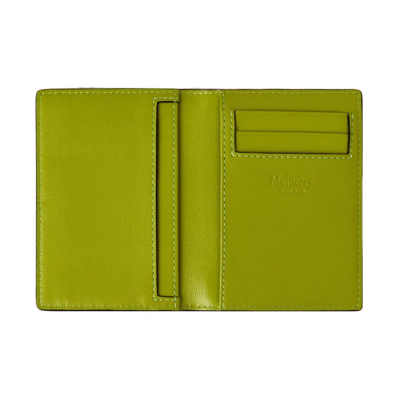Mulberry Coarse Grain Leather Wallet Women's Black-2