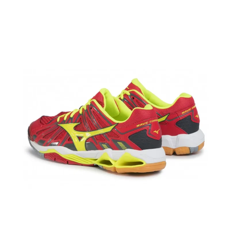 Mizuno Wave Tornado Training Shoes Men Low-Top Red/Yellow-2