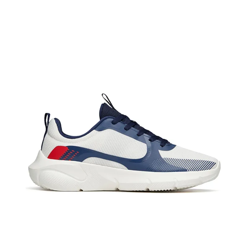 Anta Cushioning, Slip Resistant, And Abrasion Resistant Low Top Training Shoes Men's White Blue-1