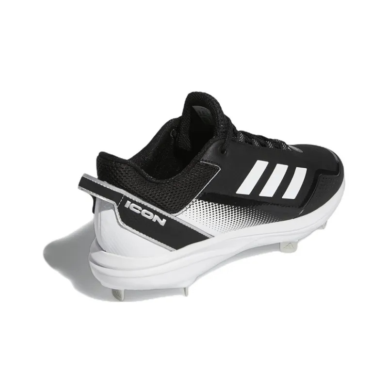 Adidas Icon 7 Cleats 'Black White'-3