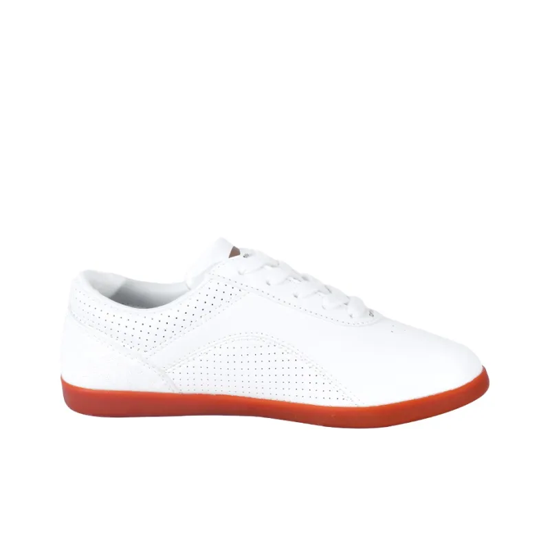 LiNing Tai Chi Anti Slip And Wear Resistant Breathable Low Top Training Shoes Unisex White Yellow-1
