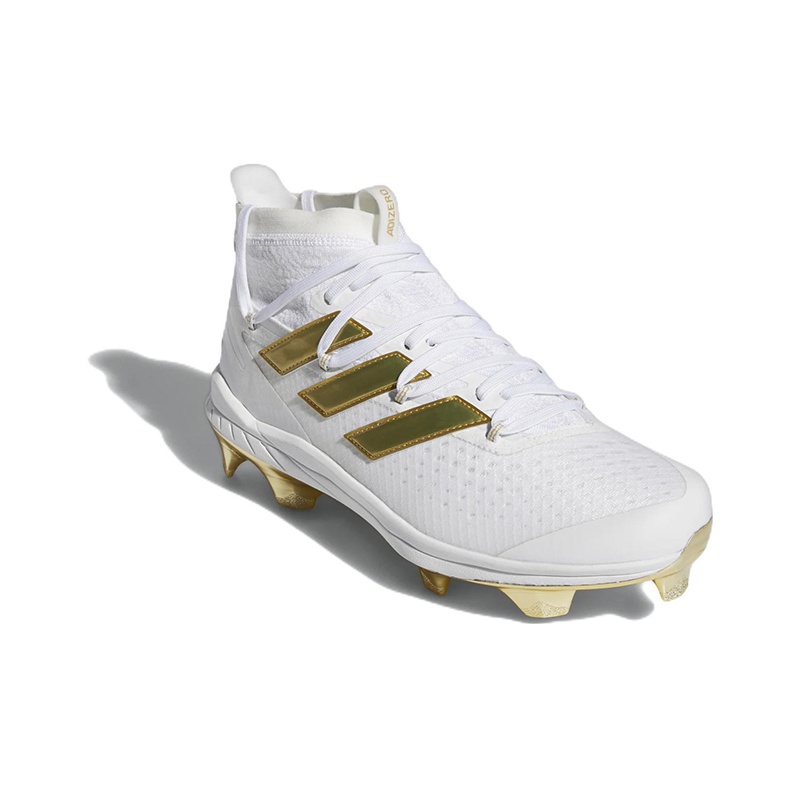 white gold baseball cleats