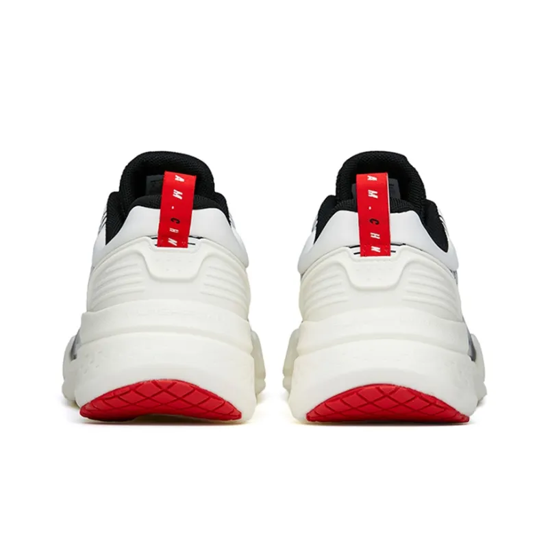 ANTA Training Shoes Men Low Top Ivory White/Black-3