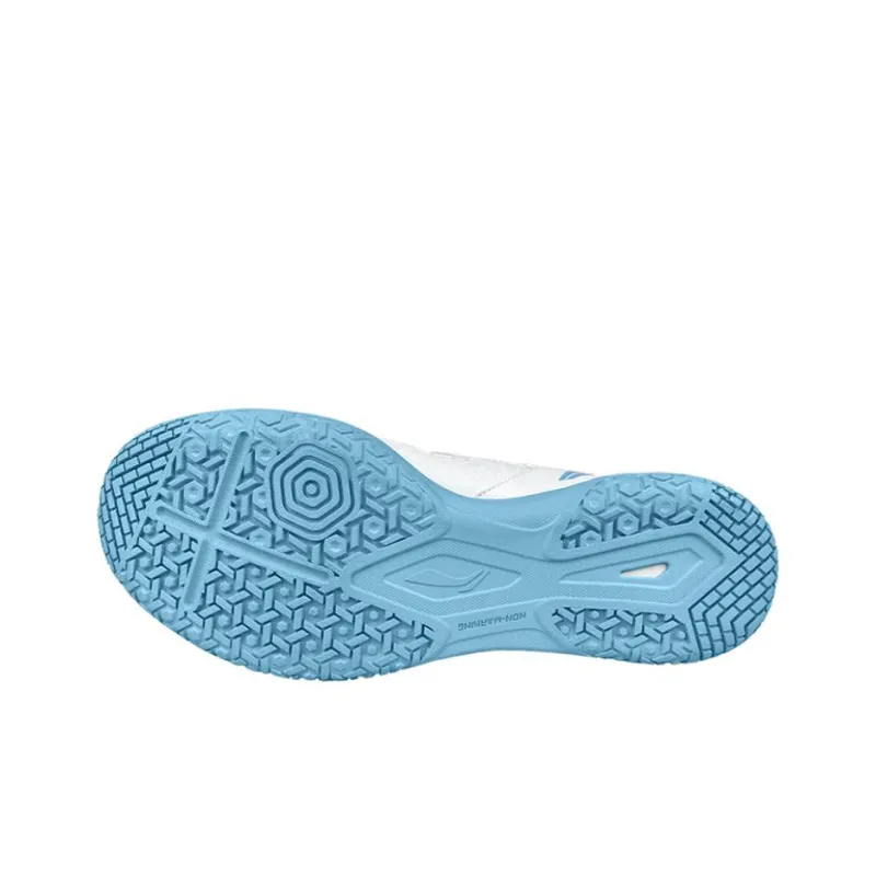 LiNing Hawkeye Cushioning, Slip Resistant, And Abrasion Resistant Low Top Table Tennis Shoes Unisex White Blue-4