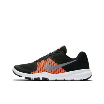 Nike Flex Control 3 Cushioning Anti-Slip And Wear-Resistant Low-Top Training Shoes Men's Black Orange