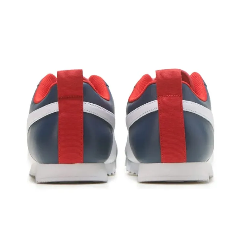 PUMA Roma Play On Cushioning, Wear Resistant Low Top Training Shoes Men's Blue Red White-3