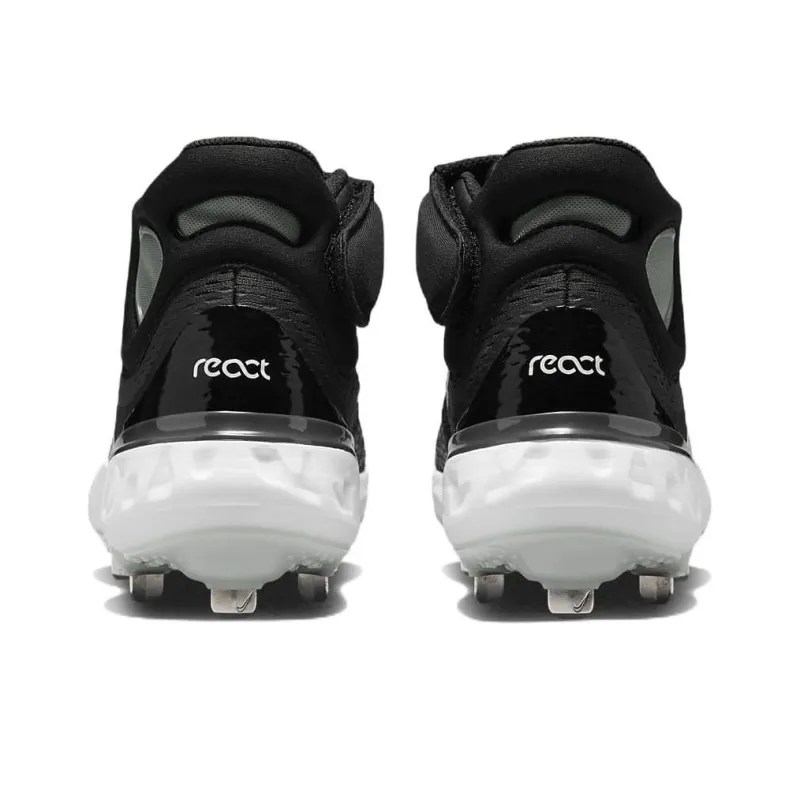 Nike Alpha Huarache Elite 4 Mid 'Black Dark Smoke Grey'-4
